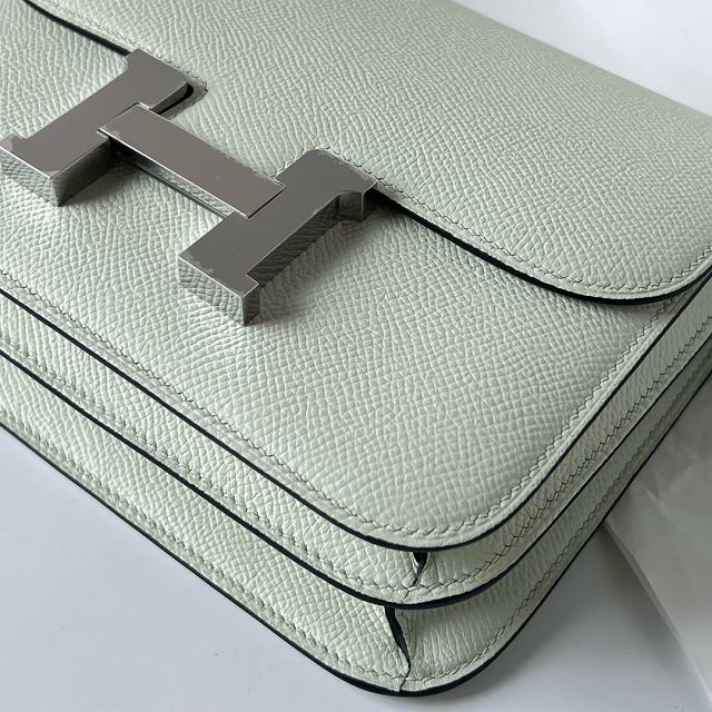 Hermes original epsom leather small constance bag C019 vert fizz