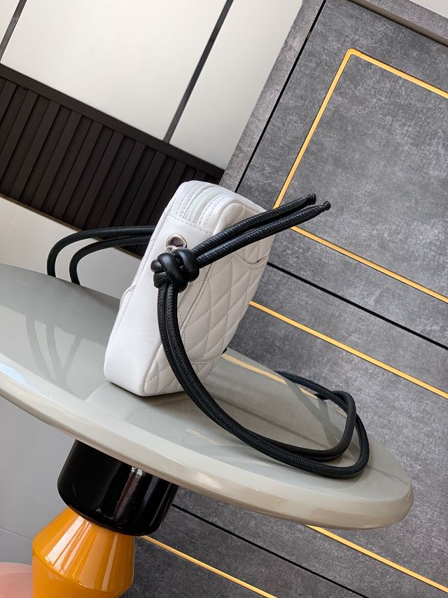 CC original lambskin mini camera bag AS6325 white