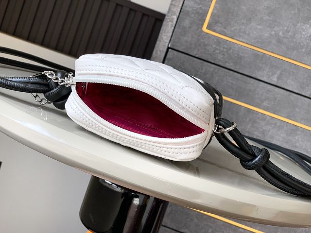 CC original lambskin mini camera bag AS6325 white