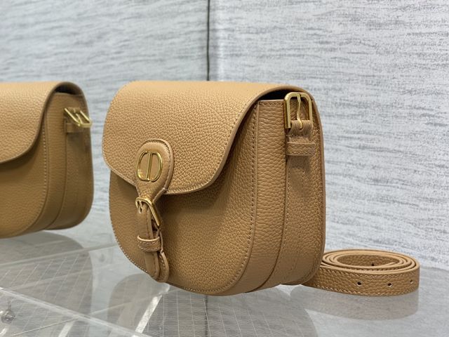 Dior original grained calfskin medium bobby bag M9319 apricot