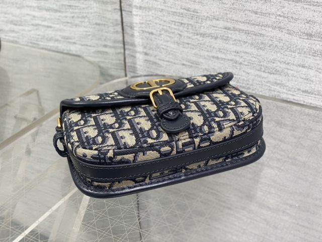 Dior original jacquard mini bobby east-west bag S5713 blue