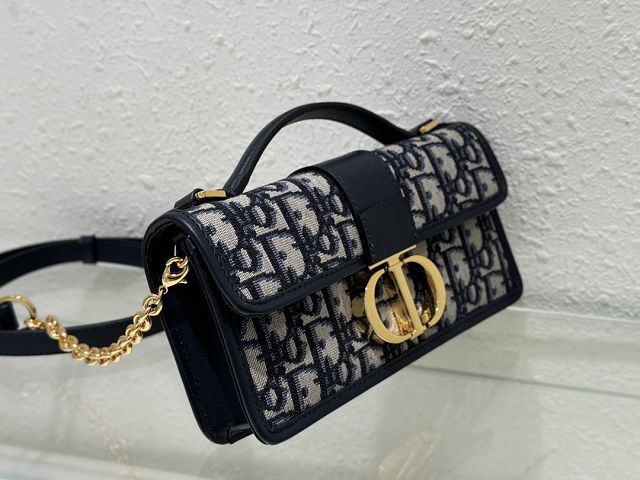 Dior original jacquard miss montaigne mini bag S2356 blue