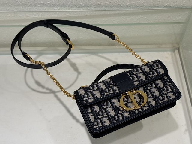 Dior original jacquard miss montaigne mini bag S2356 blue