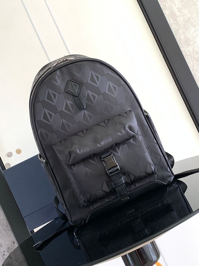 Dior original nylon 8 backpack 1EIBA178-2 black