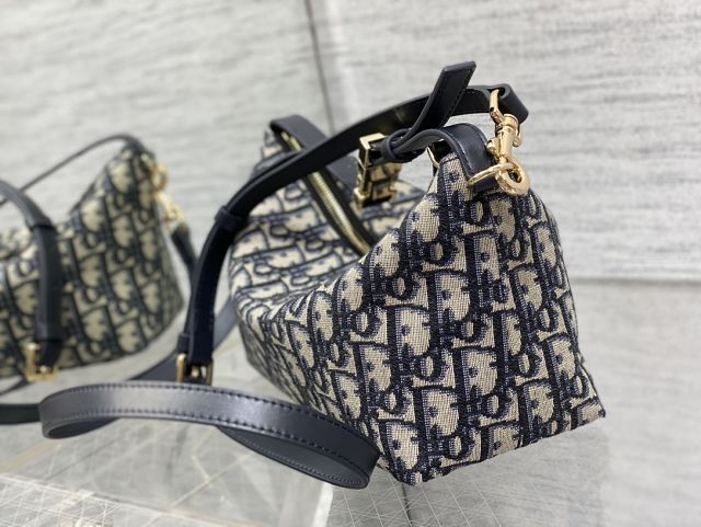 Dior original cotton DiorTravel nomad pouch S5554 blue