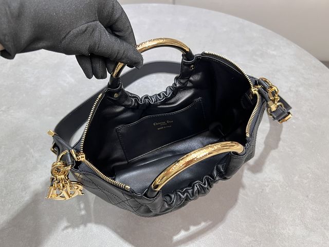 Dior original calfskin walk in purse M4511 black