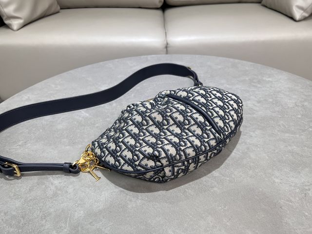 Dior original cotton walk in purse M4511 blue