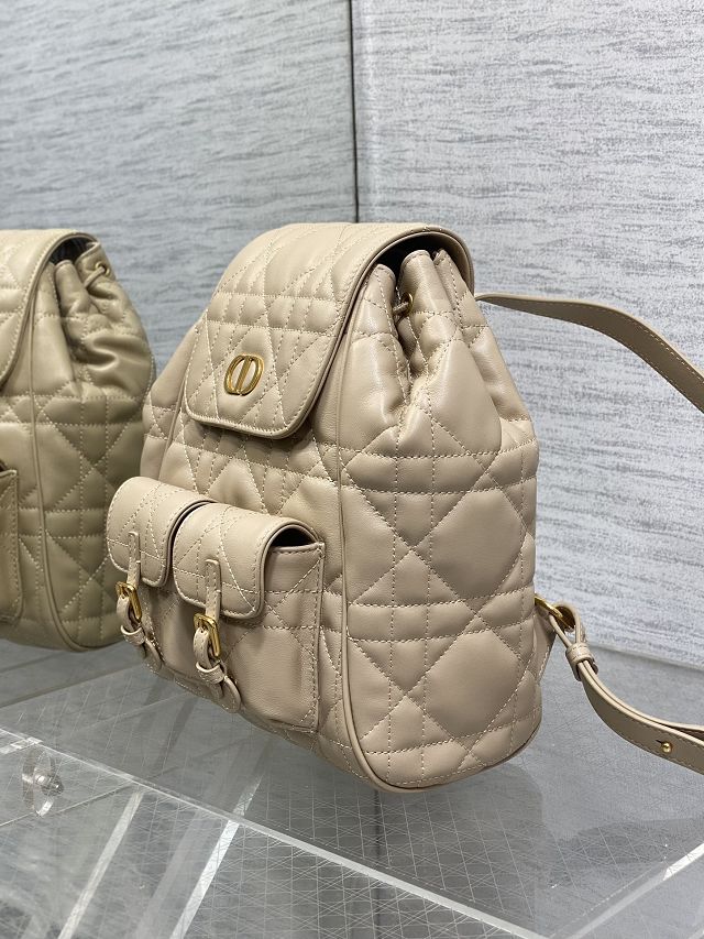 Dior original lambskin medium caro backpack M6301 apricot