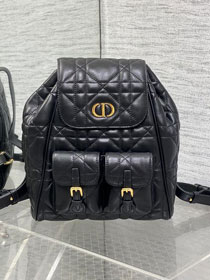 Dior original lambskin medium caro backpack M6301 black
