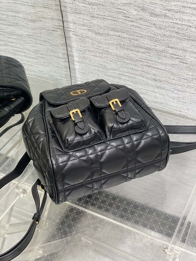 Dior original lambskin medium caro backpack M6301 black