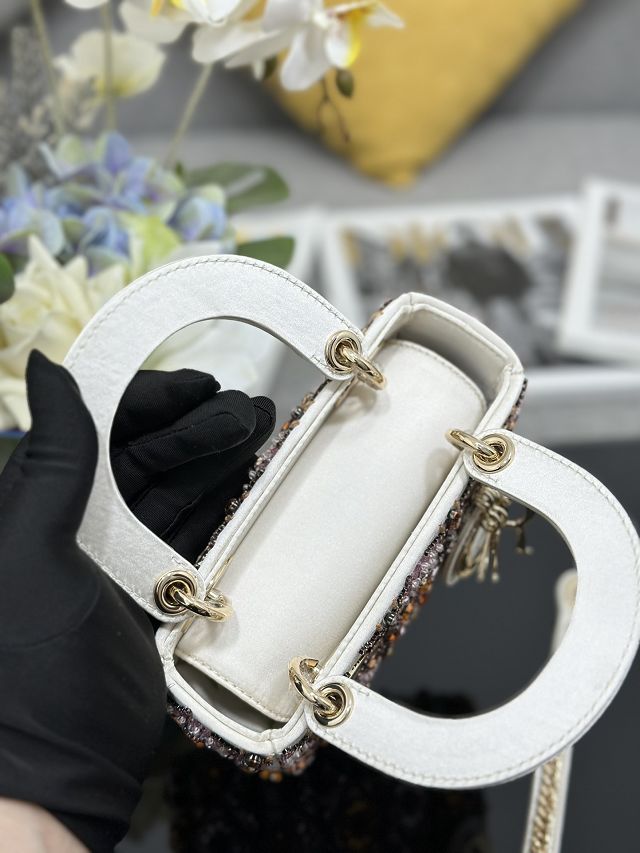 Dior original lambskin mini lady bag M0505 