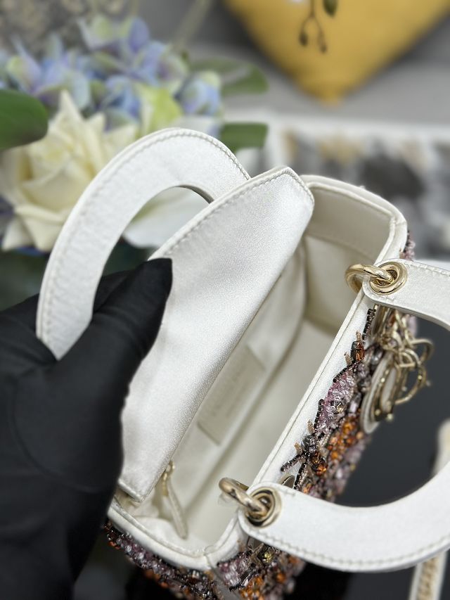 Dior original lambskin mini lady bag M0505 