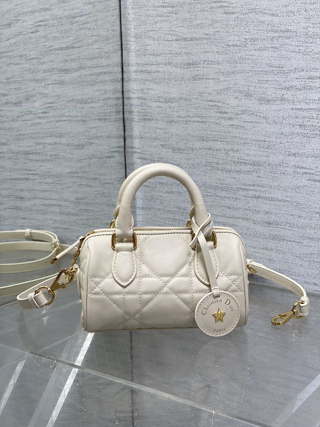Dior original calfskin groove 17 nano bag S4000 white