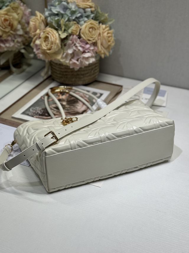 Dior original calfskin medium toujours tote bag M1166 white
