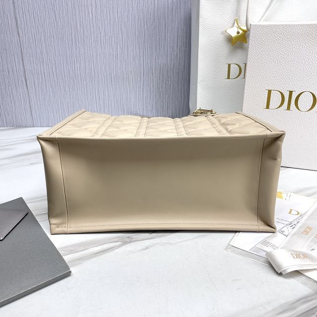 Dior original calfskin medium book tote bag M1324 beige