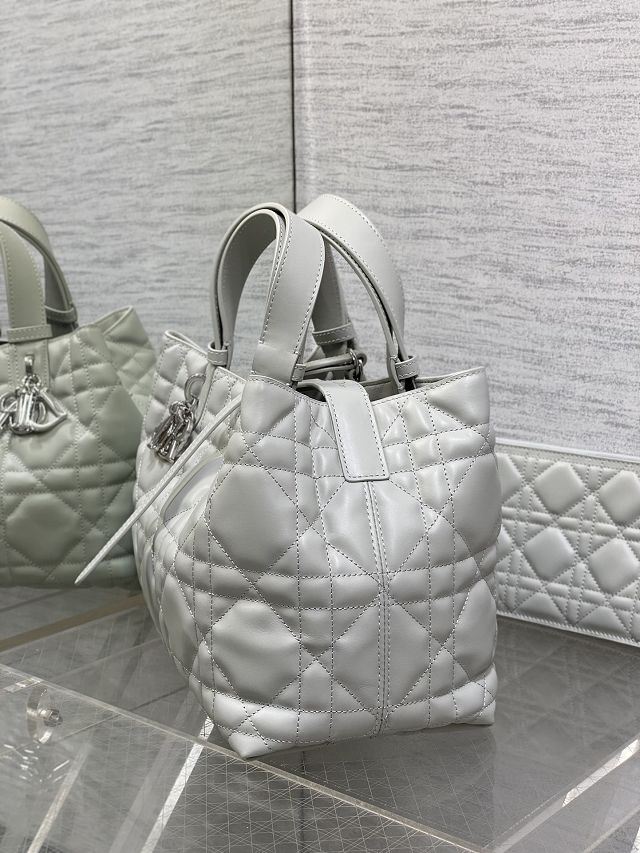 Dior original calfskin medium toujours bag M2821 cloud grey