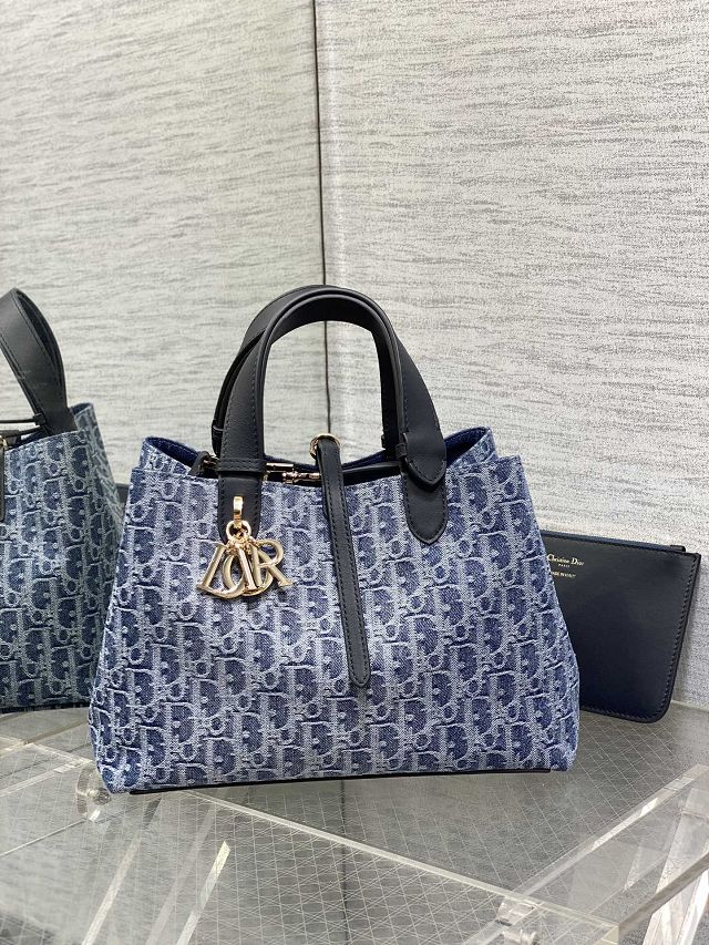 Dior original denim medium toujours bag M2821 blue