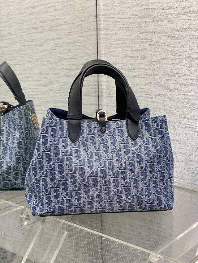 Dior original denim medium toujours bag M2821 blue