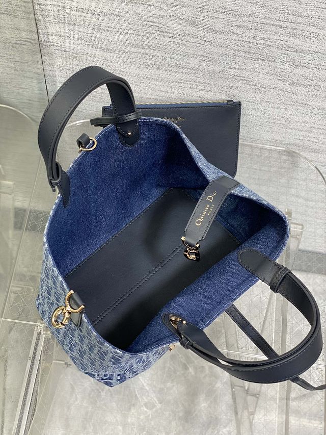 Dior original denim medium toujours bag M2821 blue