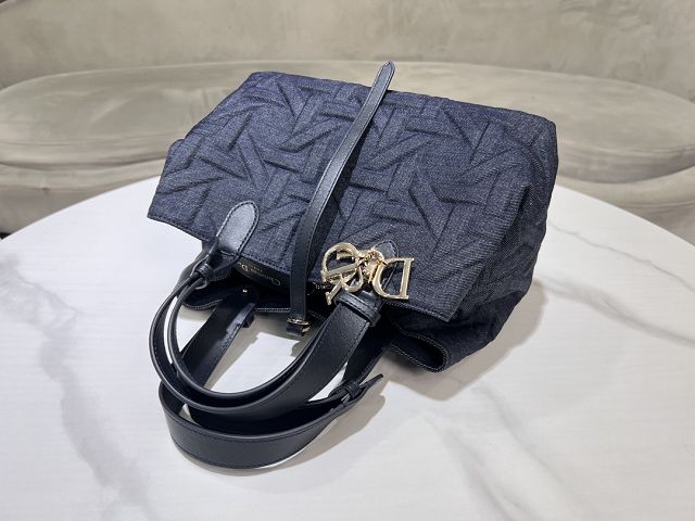 Dior original denim medium toujours bag M2821 dark blue