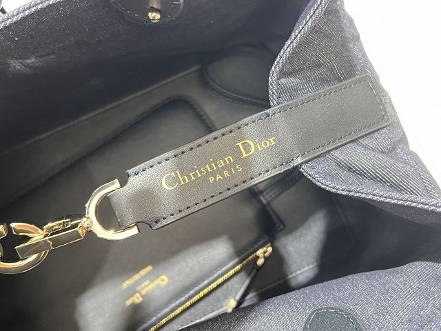 Dior original denim medium toujours bag M2821 dark blue
