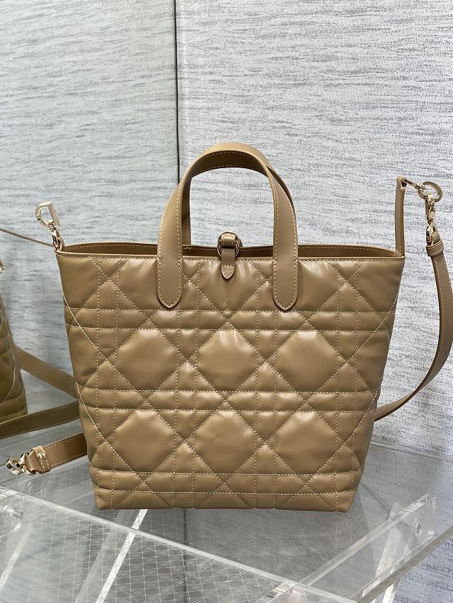 Dior original calfskin medium toujours bag M2821 tan
