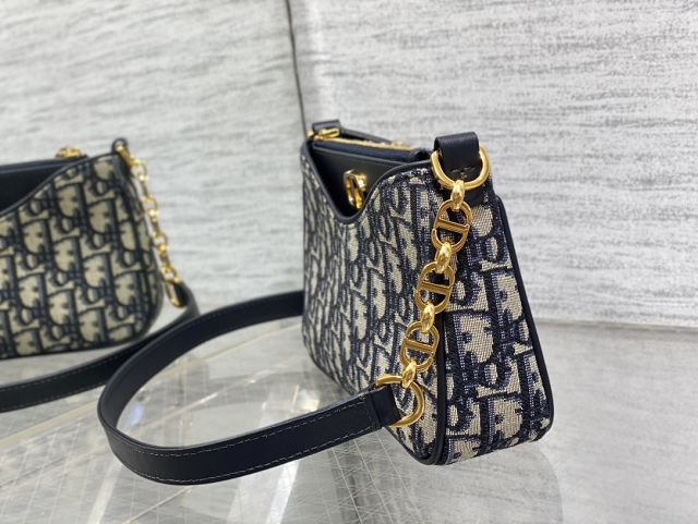 Dior original cotton avenue hobo bag S9226 blue