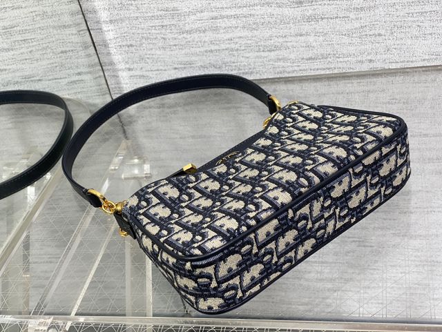 Dior original cotton avenue hobo bag S9226 blue