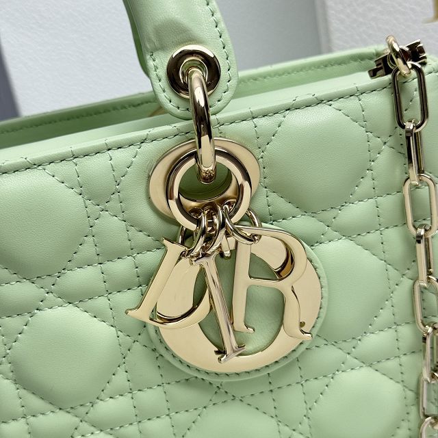 Dior original lambskin medium lady D-Joy bag M0540 avocado