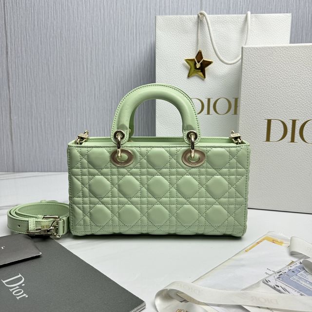 Dior original lambskin medium lady D-Joy bag M0540 avocado