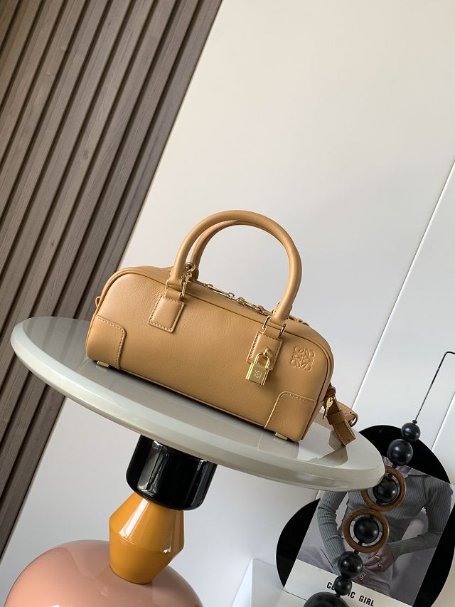 Loewe original calfskin amazona 23 cropped bag A039N23 sahara