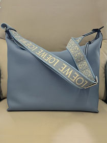 Loewe original calfskin cubi crossbody bag B906K70 light blue