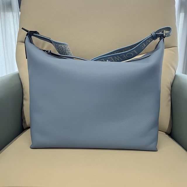 Loewe original calfskin cubi crossbody bag B906K70 light blue