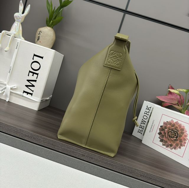 Loewe original calfskin cubi crossbody bag B906K70 olive