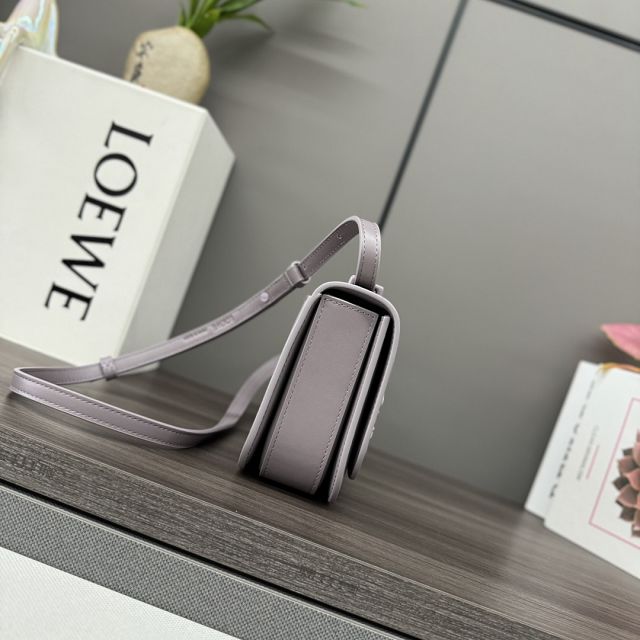 Loewe original calfskin mini goya shoulder bag A896W55 light purple