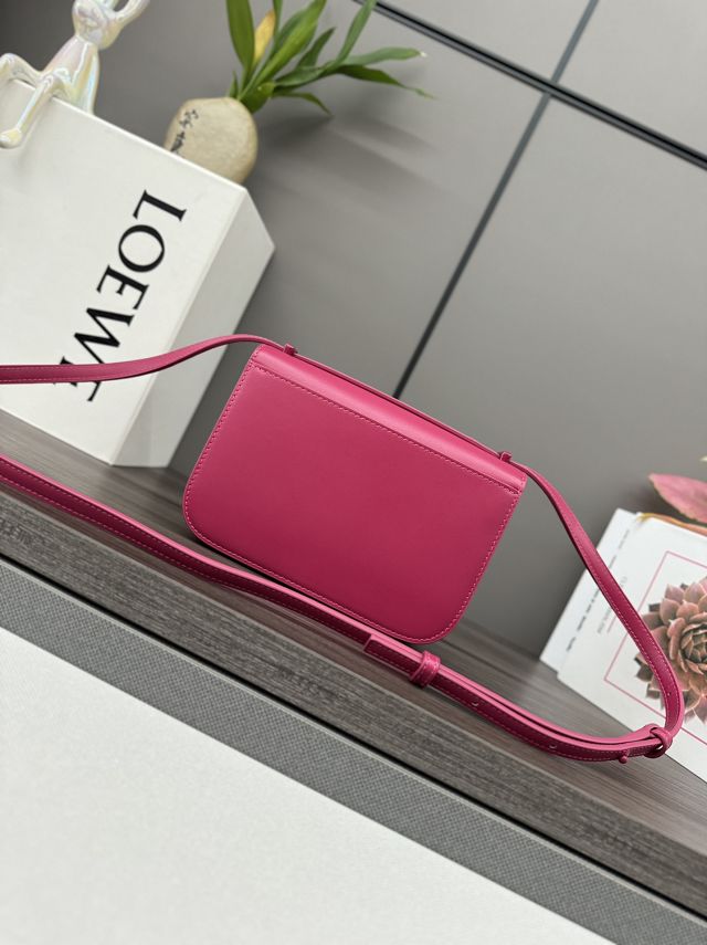 Loewe original calfskin mini goya shoulder bag A896W55 rose red