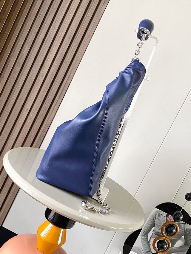 Loewe original lambskin medium squeeze bag A914Q37 blue