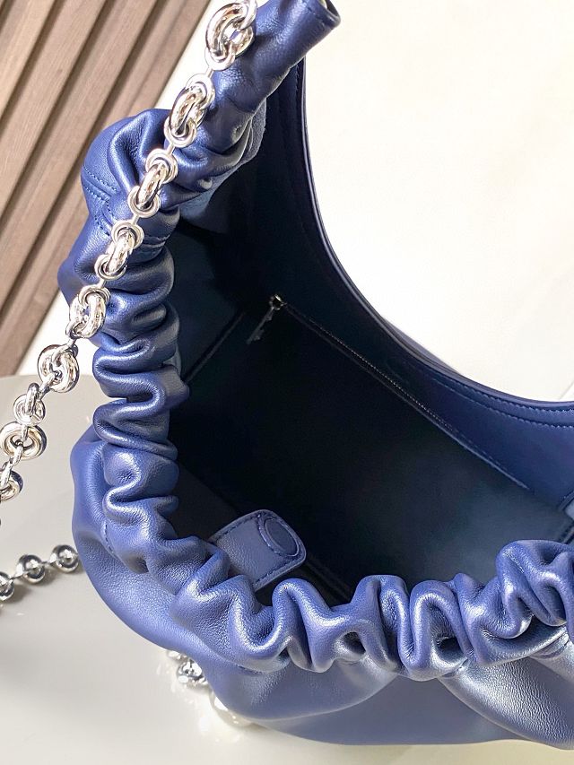 Loewe original lambskin medium squeeze bag A914Q37 blue