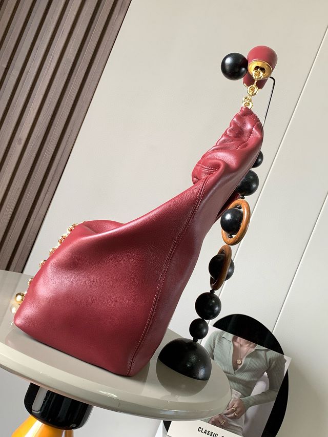 Loewe original lambskin medium squeeze bag A914Q37 bordeaux