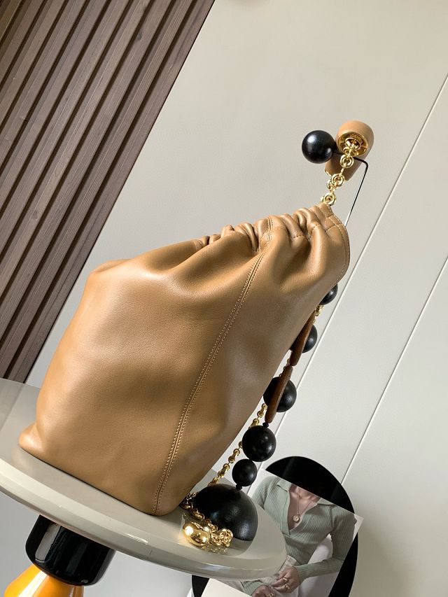 Loewe original lambskin medium squeeze bag A914Q37 sahara