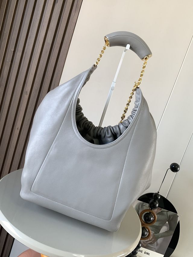 Loewe original lambskin medium squeeze bag A914Q37 grey