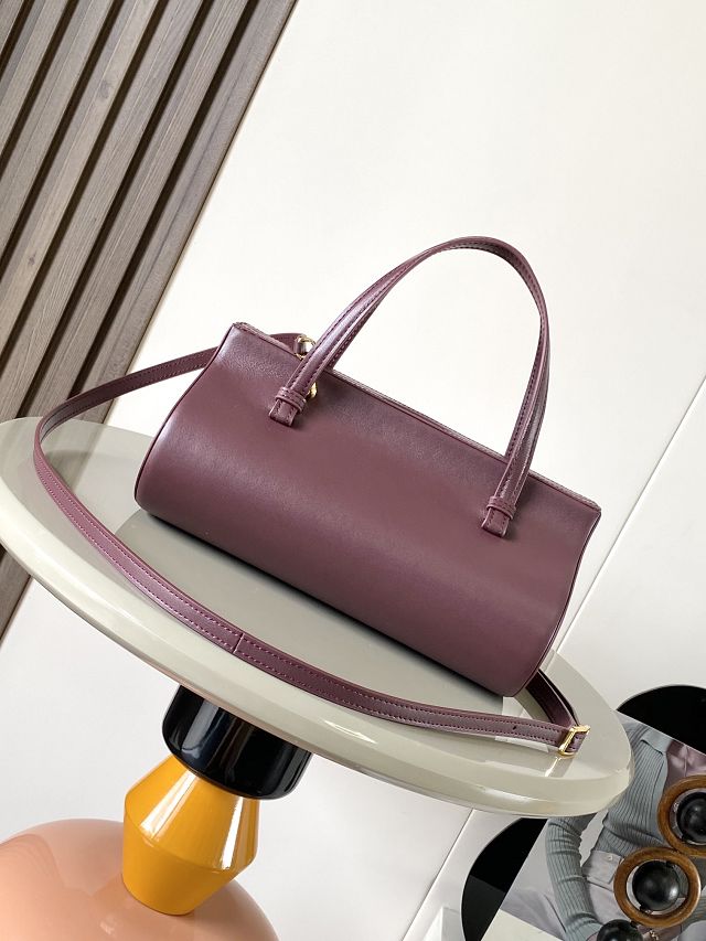 Loewe original calfskin clasp top handle bag A896W42 bordeaux