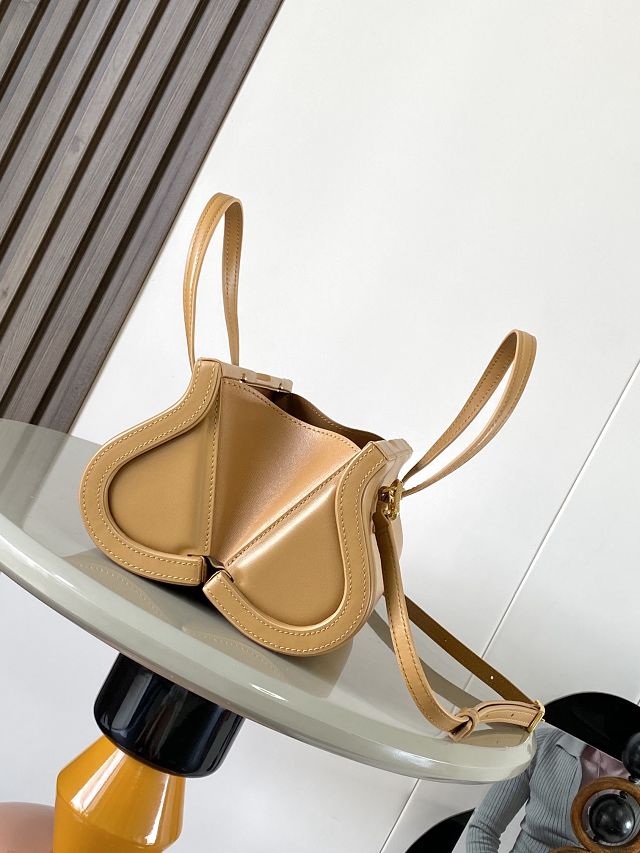 Loewe original calfskin clasp top handle bag A896W42 sahara