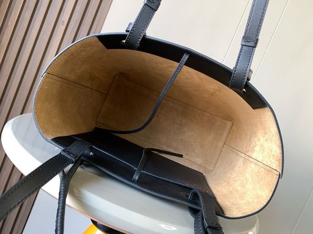 Loewe original calfskin  medium anagram tote bag A223T41 black