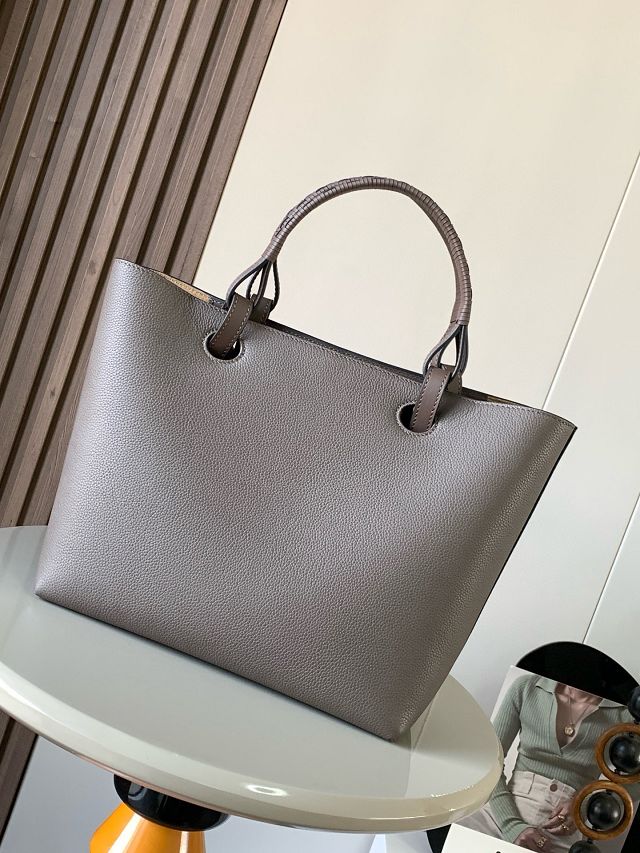 Loewe original calfskin medium anagram tote bag A223T41 grey