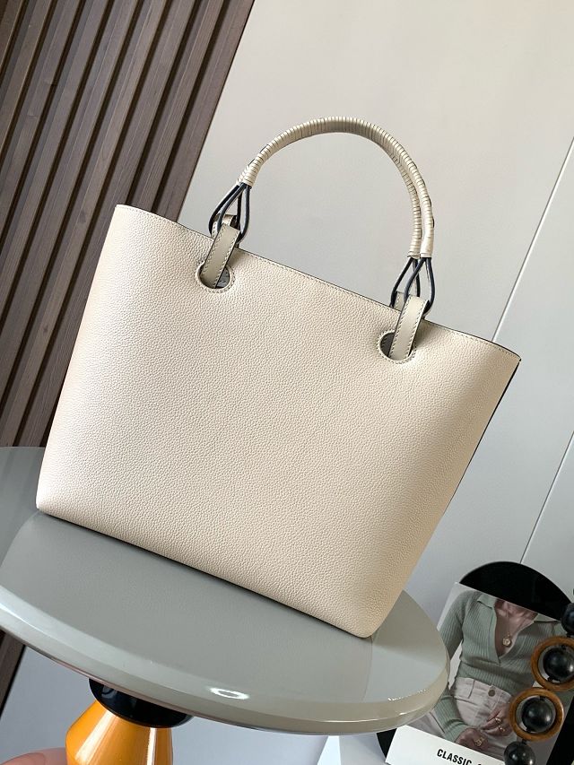 Loewe original calfskin medium anagram tote bag A223T41 white