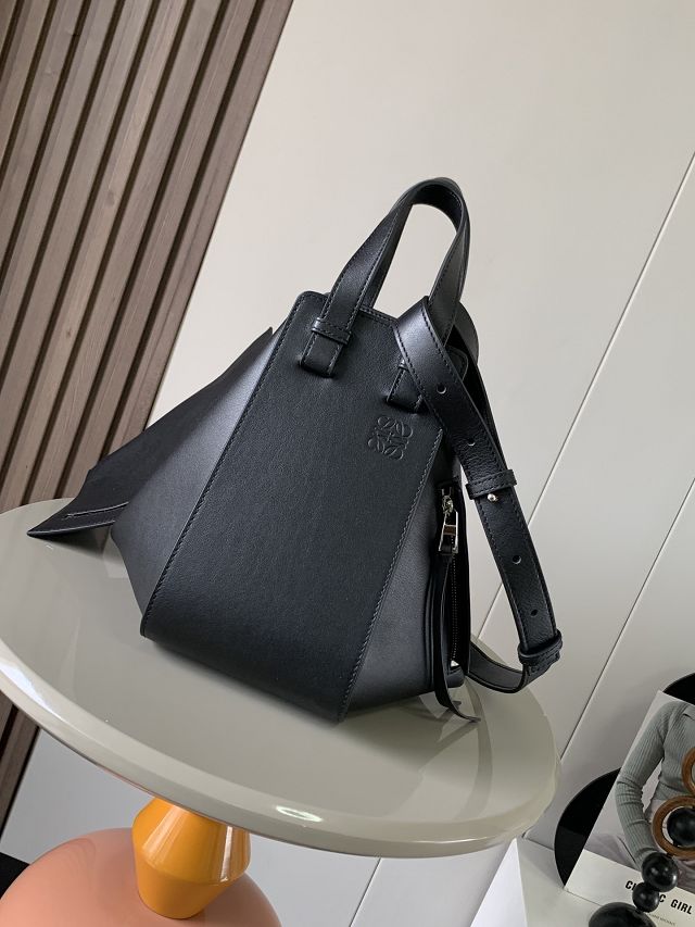 Loewe original calfskin medium hammock bag A538S35 black