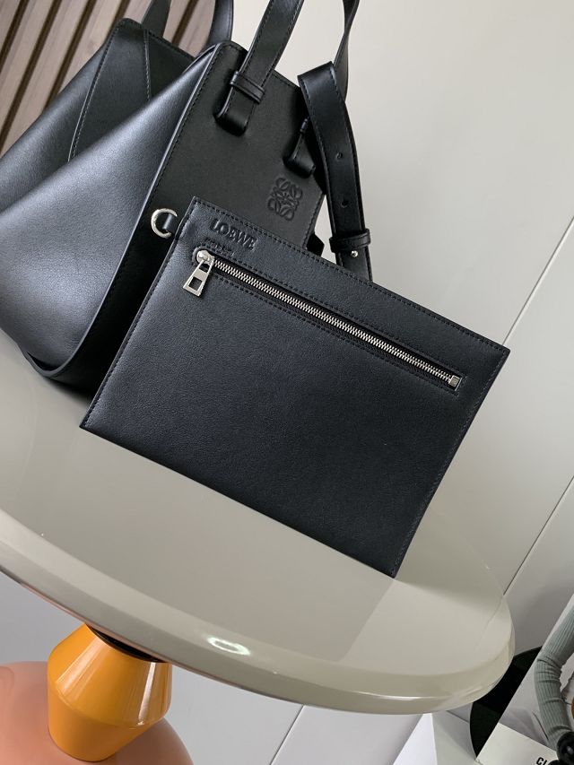 Loewe original calfskin medium hammock bag A538S35 black