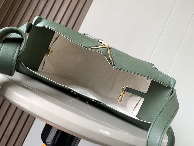 Loewe original calfskin small hammock bag A538H13 dark green