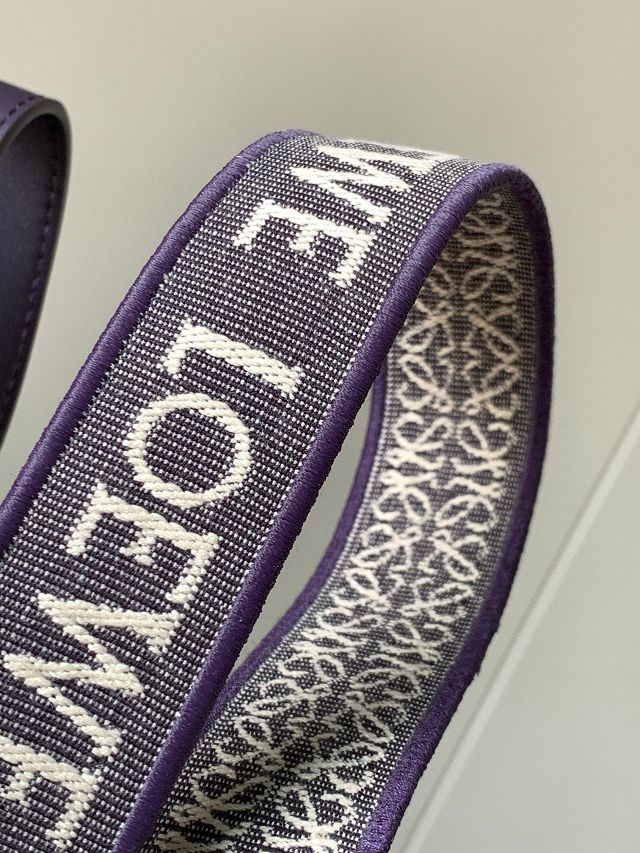 Loewe original calfskin small hammock bag A538H13 dark purple